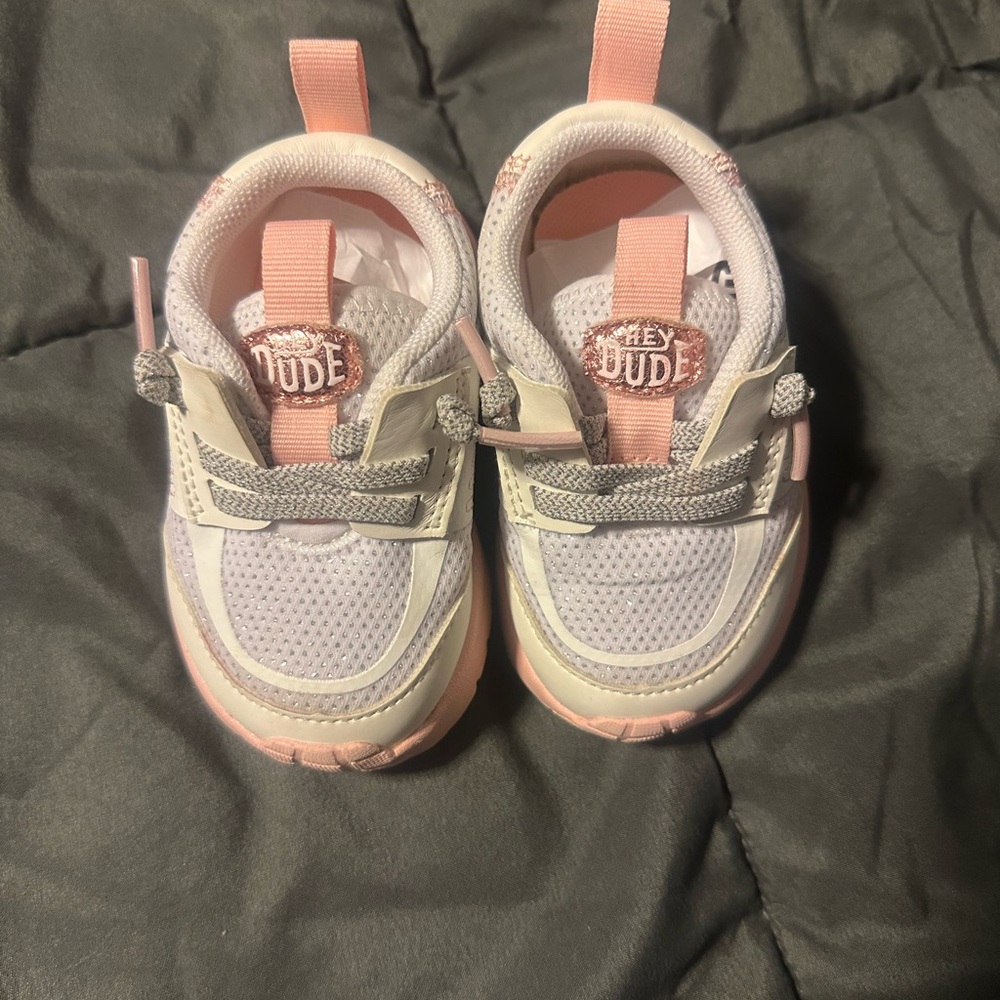 Hey Dude Pink Sneakers Breathable Slip-On